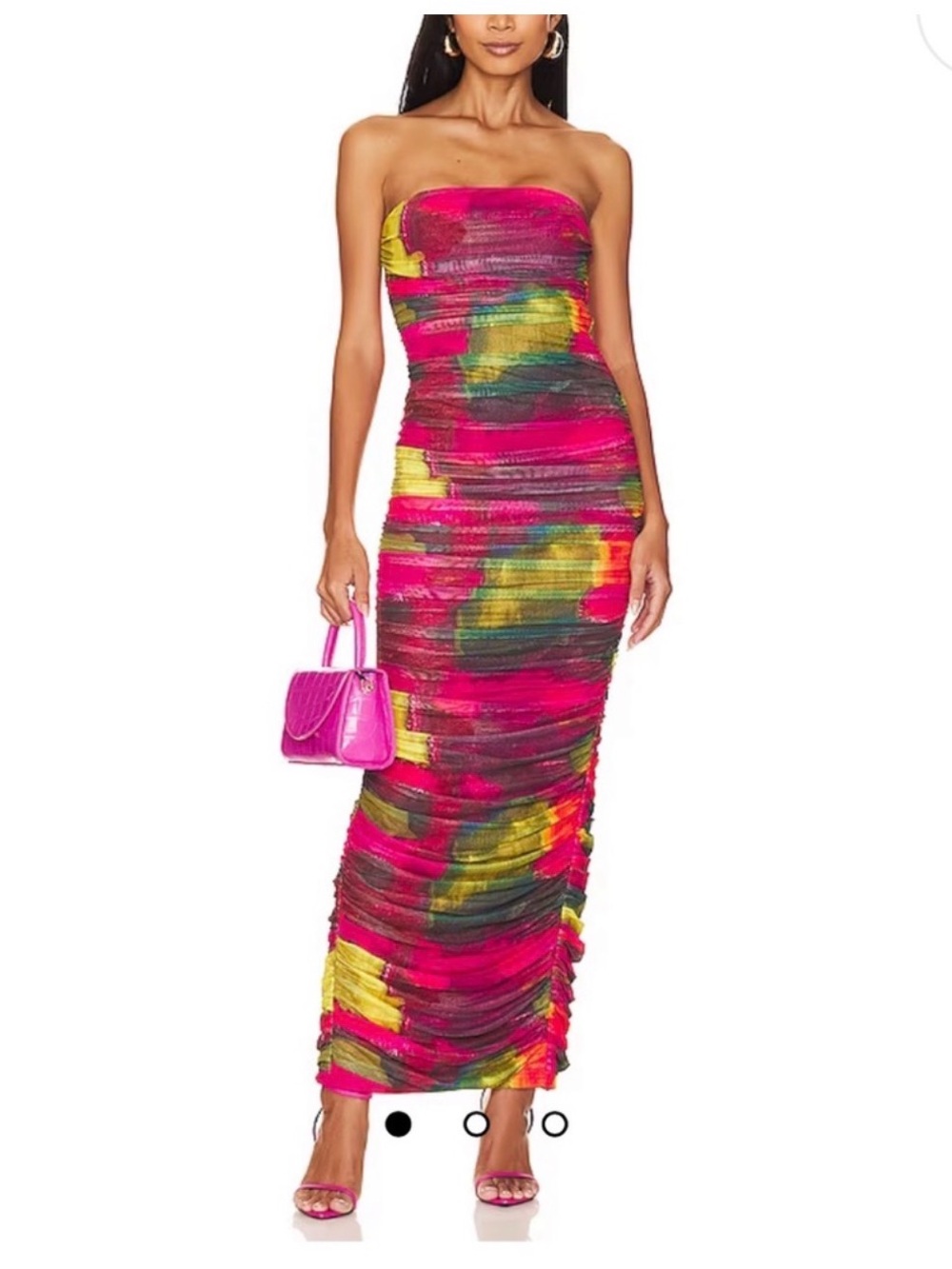 Revolve - Miley Maxi Dress in Pink Multi XS
